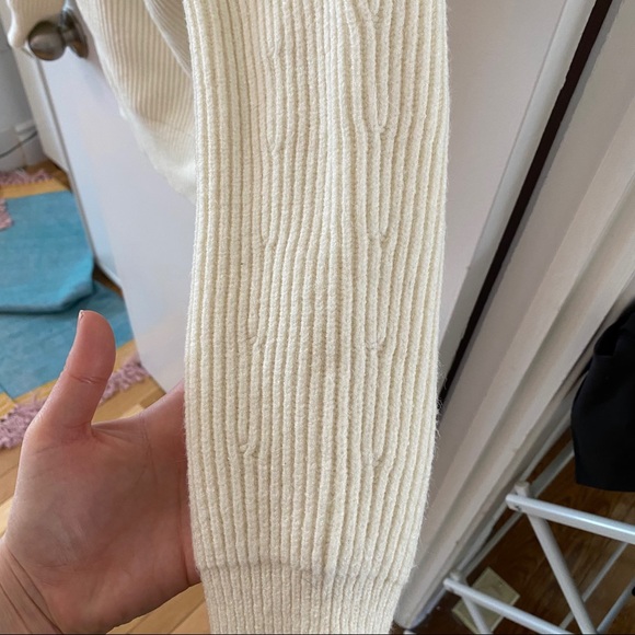 Cream Sweater with Lace Neckline - Picture 11 of 11